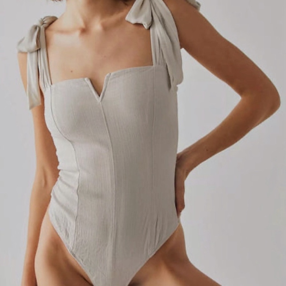 NWT Free People Cream Shapewear Bodysuit